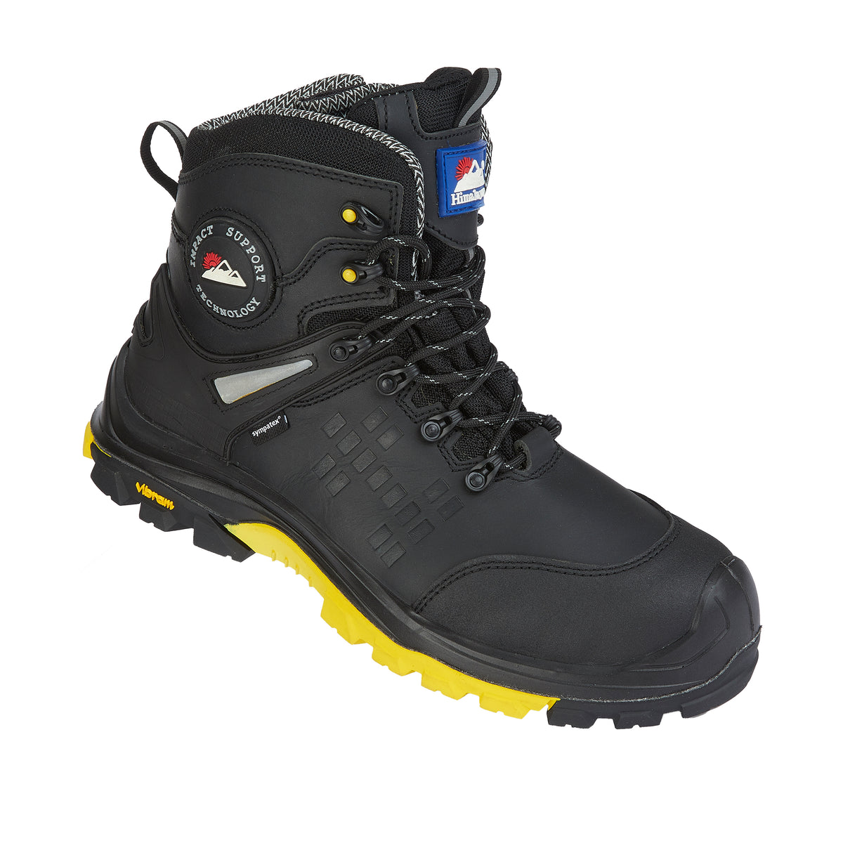Himalayan 5801 Vibram S3 Black Waterproof Safety Boot with Side Zip