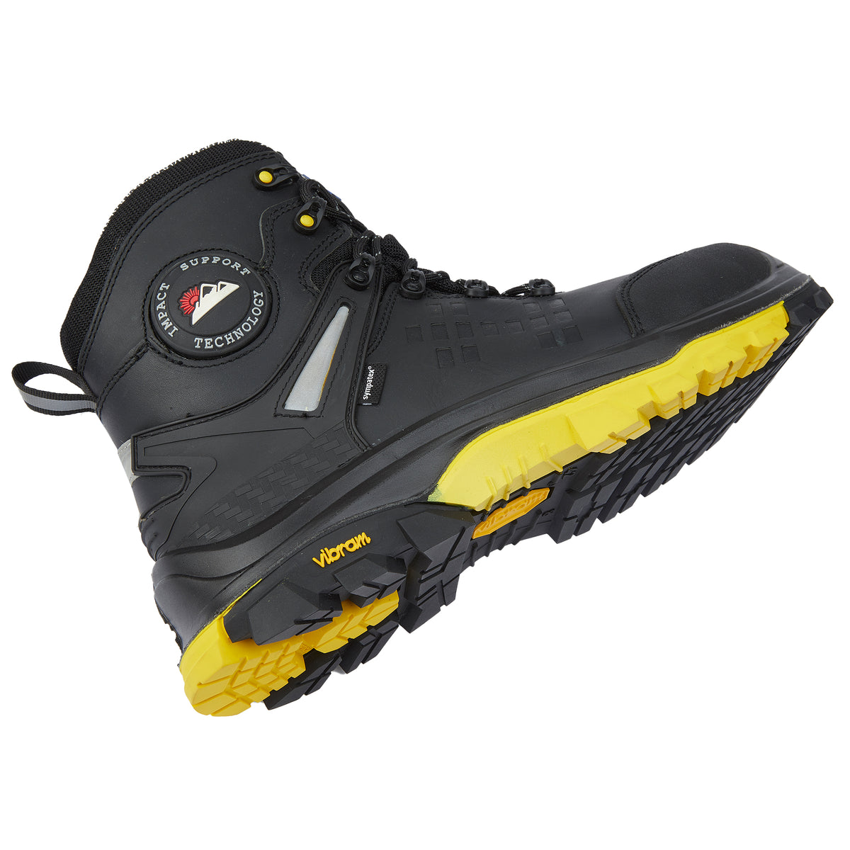 5801 Himalayan Vibram S3 Black Waterproof Safety Boot with Side Zip