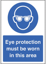 Eye Protection Must be Worn - A4