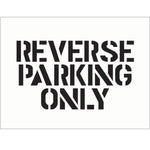 reverse parking only reusable floor stencil
