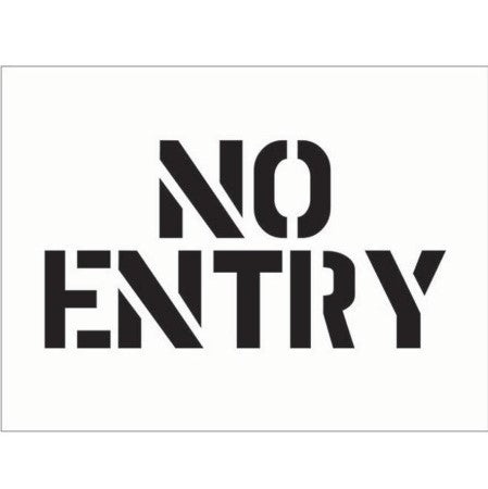 No Entry - PVC Stencil Kit