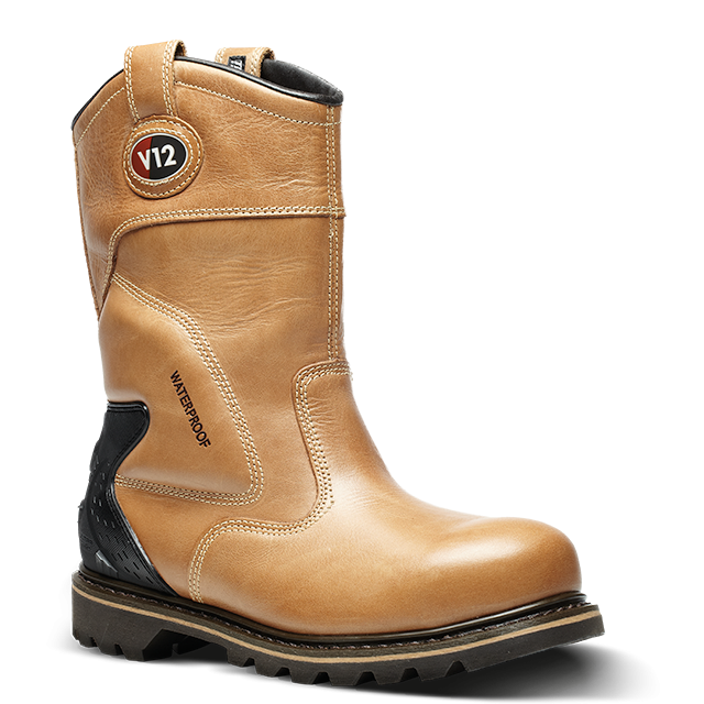 V12 - V1250 Tomahawk Vintage Leather Safety Rigger Boot - Waterproof