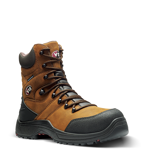 V12 V1255.01 Rocky IGS Brown Waterproof Zip Sided Hiker S3