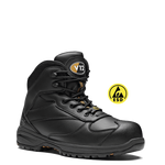 V12 - V1920 Octane Black Metal-Free Vegan ESD Safety Hiker Boot