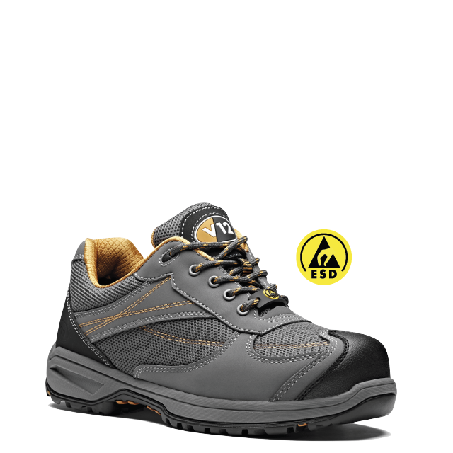 V12 - V1930 Turbo IGS Grey Metal-Free S1P ESD Safety Trainer Shoe