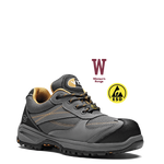 V12 V1935 Ladies Turbo Grey Metal-Free S1P ESD Safety Trainer - Vegan