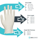 Unigloves Unicare Stretch Vinyl Synthetic (Latex Free) Gloves