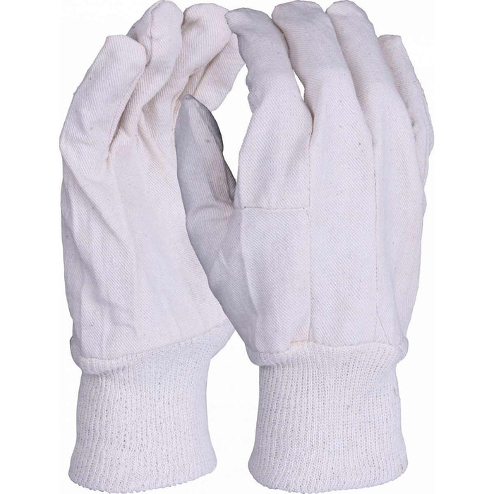 8oz Cotton Drill Gloves - Lightweight Work Gloves