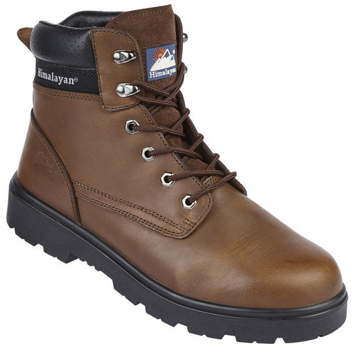 1121 Brown Leather Boot Dual Density Sole & Midsole S3