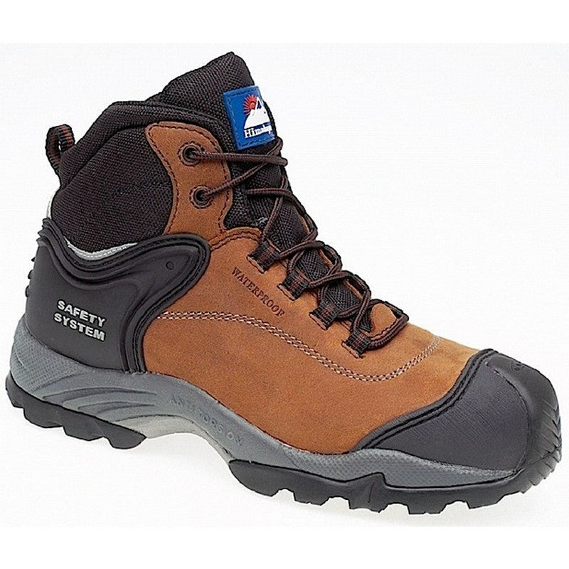 4104 Brown Nubuck Fully Waterproof Boot Metal Free Cap & Midsole Gravity 2 Sole S3