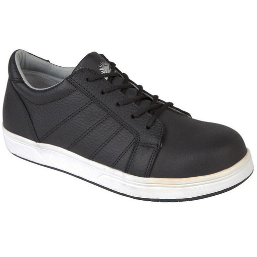 Himalayan 5125 Black Leather Skater Safety Trainer Shoe