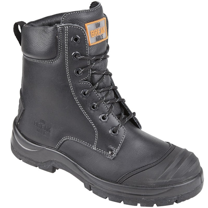 Unbreakable 8104 DEMOLITION Black Combat Safety Boot S3 - Scuff Cap