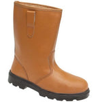 Tan HyGrip Warm Lined Safety Rigger Boots with Steel Toe & Midsole, SRC Rated (Sizes 3–13)