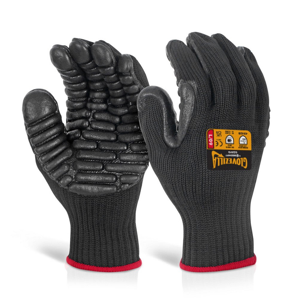 Glovezilla Anti-Vibration Work Gloves - Hand Protection GHC (UK) LTD T/A Safety Plus Glovezilla Anti-Vibration Work Gloves - Hand Protection GHC (UK) LTD T/A Safety Plus