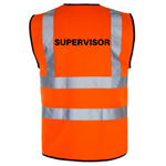 SUPERVISOR - Printed Hi-Viz Waistcoat