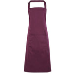 PR154 Premier Colours Bib Apron with Pocket