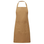 PR154 Premier Colours Bib Apron with Pocket