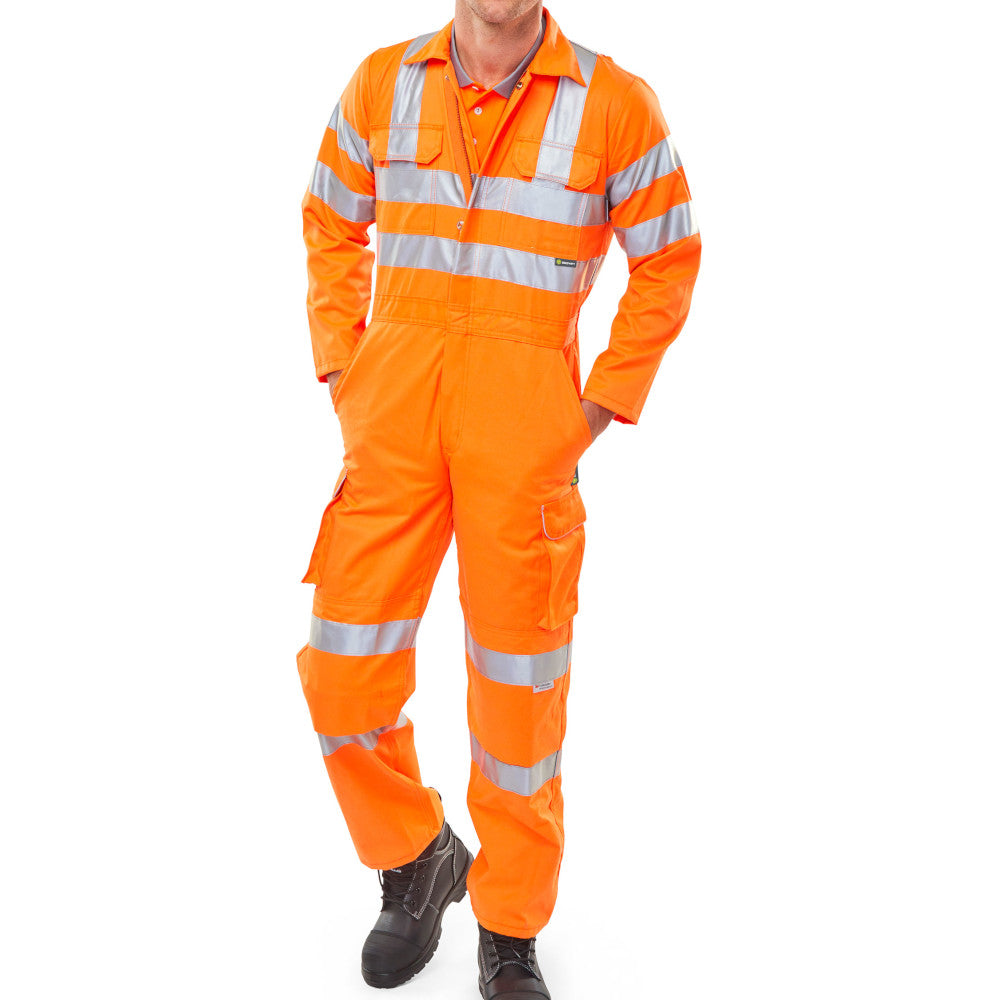 orange network rail spec coverall