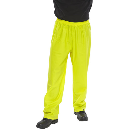 yellow breathable waterproof over trousers