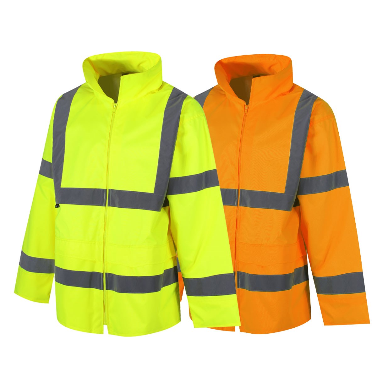 TURJ049 Hi-Viz Unlined Rain Jacket Class 3 - High Visibility