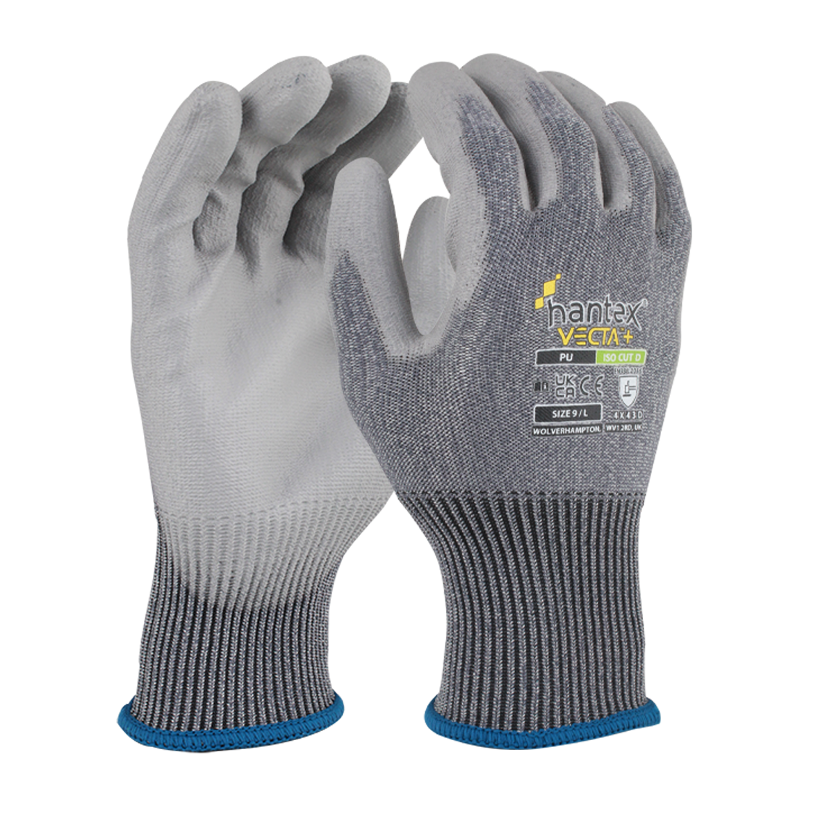 hantex vecta plus cut level d pu gloves