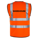 WAREHOUSE - Printed Hi-Viz Waistcoat