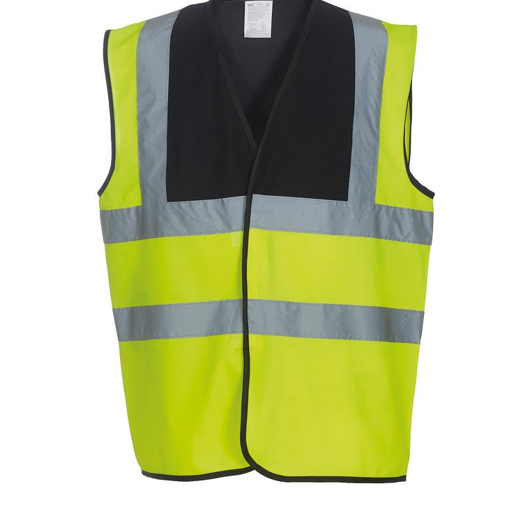 Yoko YK102 Hi-Viz Waistcoat Vest 2 Tone