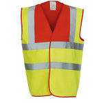 Yoko YK001 Hi-Viz Waistcoat Vest 2 Tone