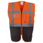 Yoko YK103 Hi-Viz Executive Waistcoat Vest 2 Tone