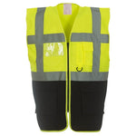 Yoko YK103 Hi-Viz Executive Waistcoat Vest 2 Tone