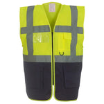 Yoko YK103 Hi-Viz Executive Waistcoat Vest 2 Tone