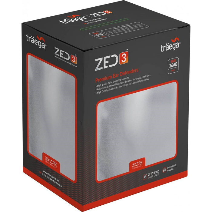 Traega ZED3 Premium Ear Defenders - 36 SNR