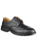 FS44 Amblers Black Safety Brogue Shoe S1 - Steel Toe Cap