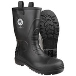 FS90 Amblers Black Rigger Safety Boot – Waterproof PVC/Nitrile, Steel Toe & Midsole