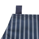 PU Nylon Stripe Butchers Apron - Blue