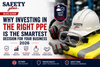 UK site team fully equipped in certified PPE — hi-vis, safety boots, helmets and gloves