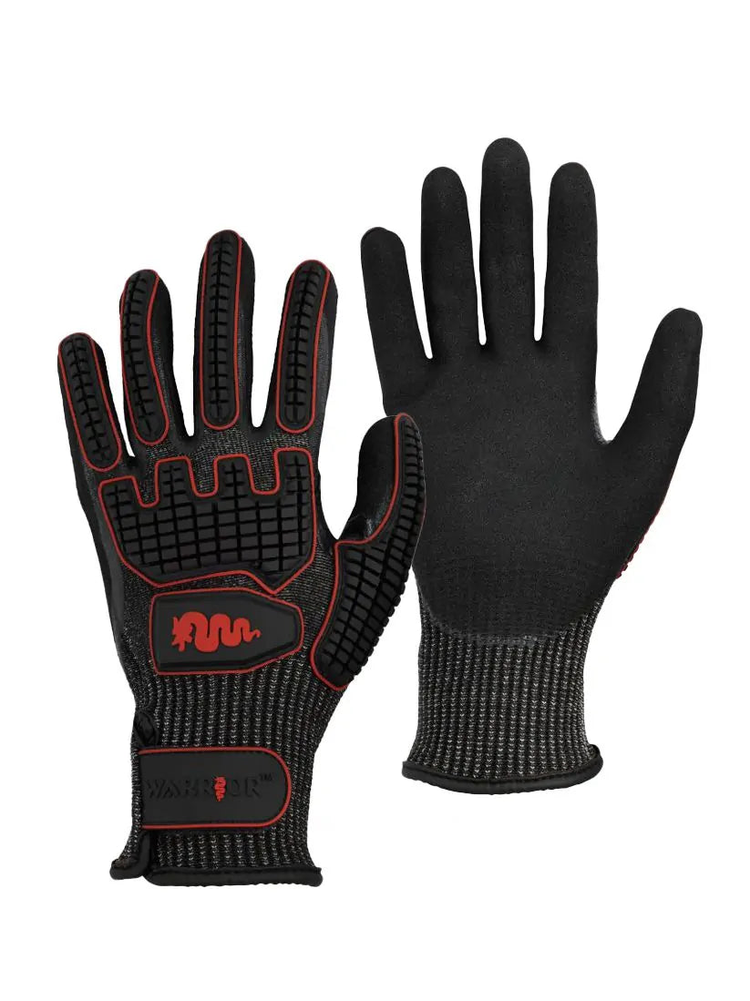 Cut F Impact Gloves - TPR Nitrile Heavy Duty Protection