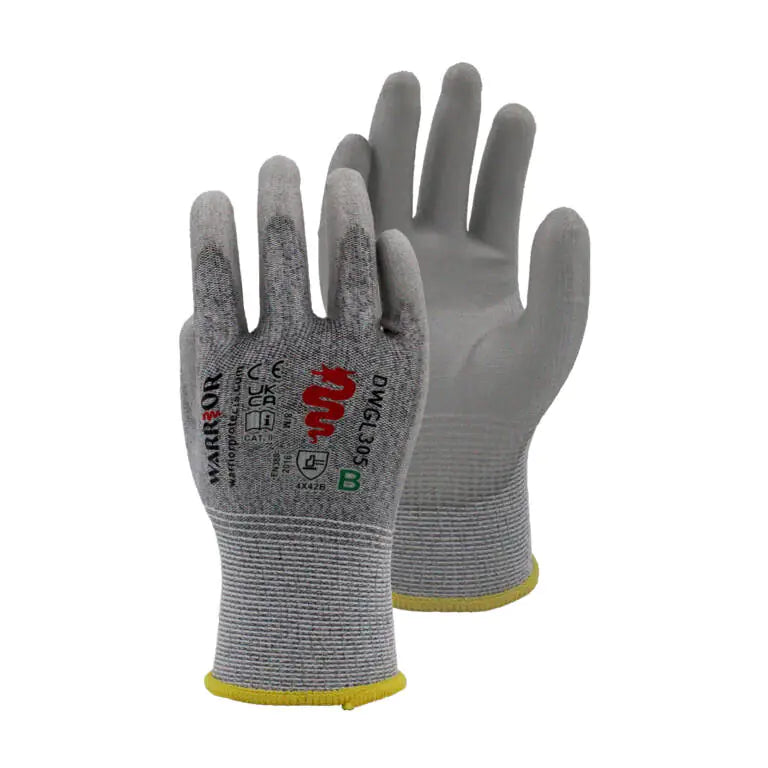 Cut Resistant PU Gloves - Cut B Grip Protection