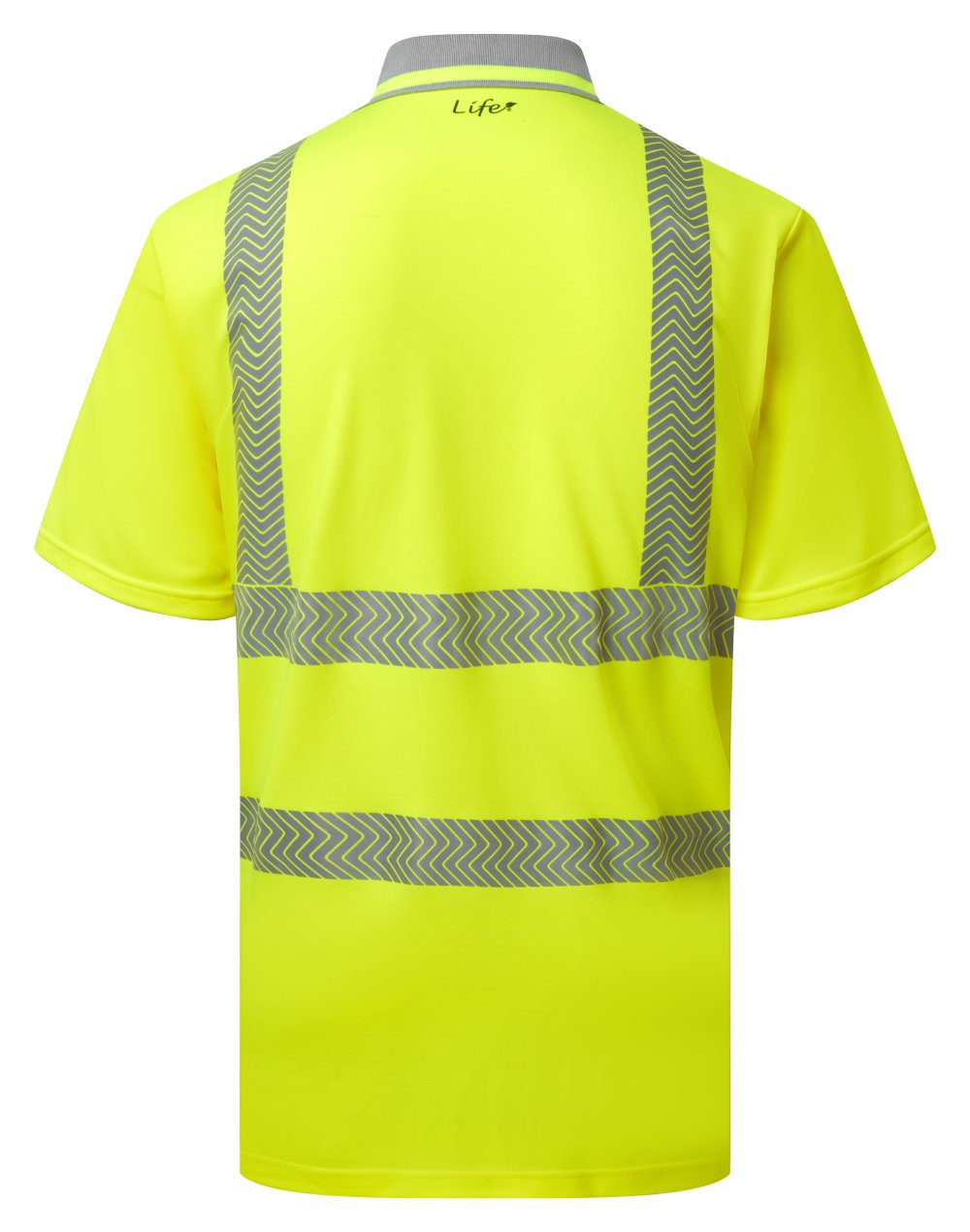 PULSAR LIFE Men's Hi-Vis Short Sleeve Yellow Polo Shirt LFE923