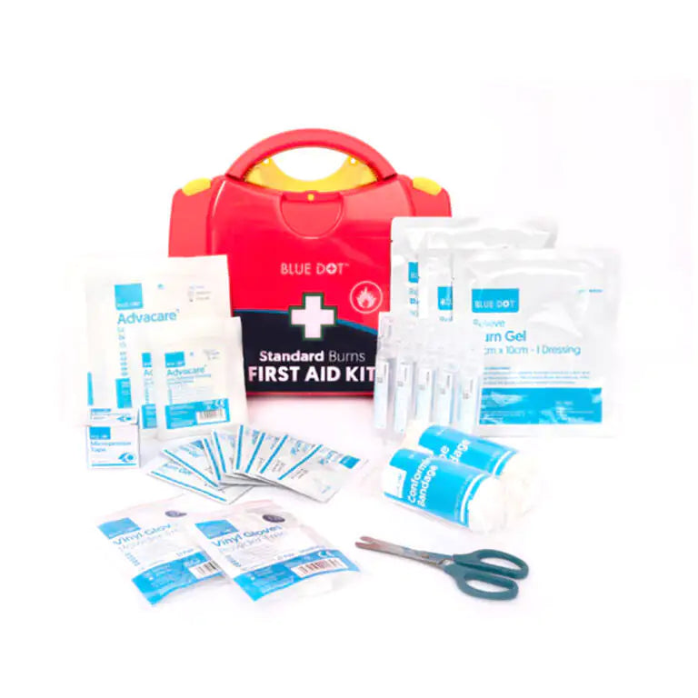 Standard Burns First Aid Kit In Red PGB Box