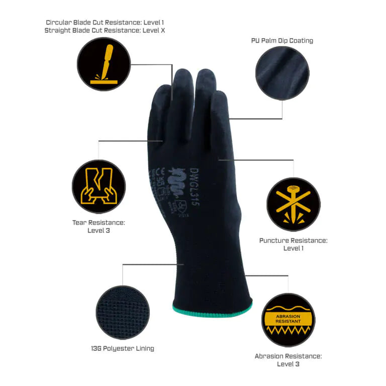 PU GLOVES - Pack of 12