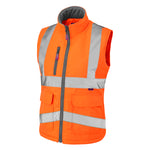 Leo SANDYMERE Hi-Vis Orange Bodywarmer BWL01-O-LEO