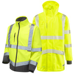 Leo CLOVELLY & BUCKLAND Hi-Vis Yellow Jacket System A04/SJ01-Y-LEO