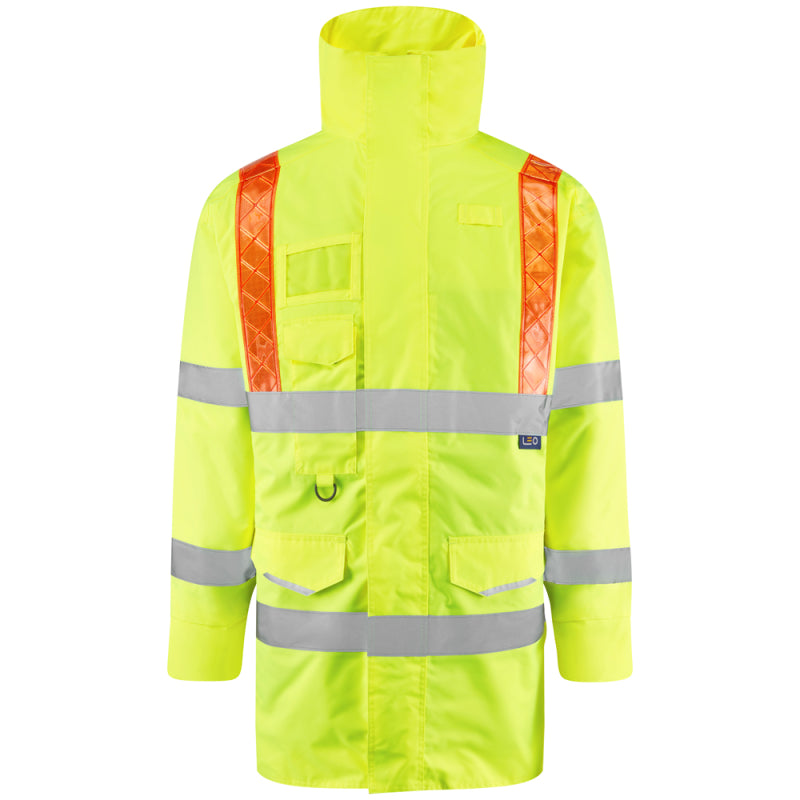 Leo PUTFORD Hi-Vis Yellow Waterproof Coat A02-Y-LEO