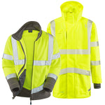 Leo CLOVELLY & HARTLAND Hi-Vis Yellow Jacket System A04/F01-Y-LEO