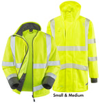 Leo CLOVELLY & BUCKLAND Hi-Vis Yellow Jacket System A04/SJ01-Y-LEO