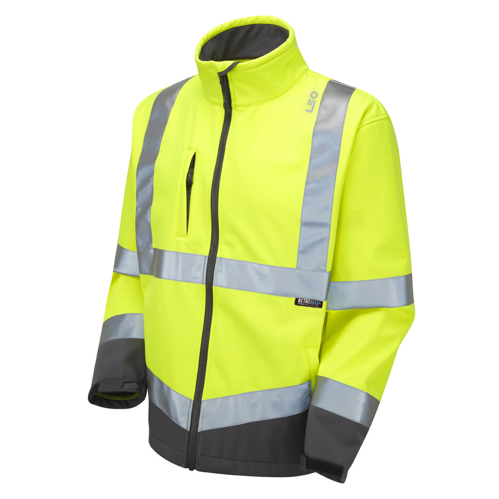 Leo CLOVELLY & BUCKLAND Hi-Vis Yellow/Navy Jacket System A04/SJ01-Y/NV-LEO
