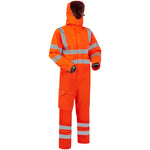 Leo WATERTOWN Hi-Vis Orange Waterproof Coverall CV02-O-LEO