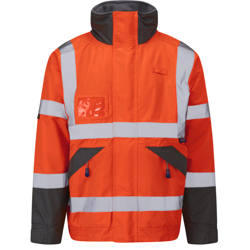 Leo BICKINGTON Hi-Vis Orange Waterproof Jacket J02-O-LEO