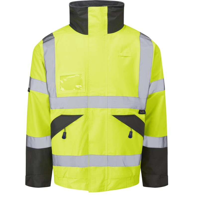 Leo BICKINGTON Hi-Vis Yellow Waterproof Jacket J02-Y-LEO
